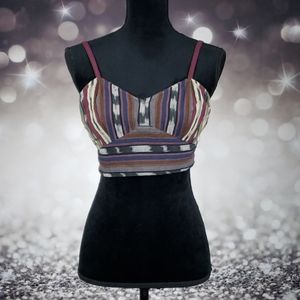 NWT Boho Crop Top Adjustable Straps Angie Medium